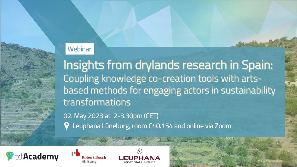 Insights from drylands research in Spain: Coupling knowledge co-creation tools with arts-based methods for engaging actors in sustainability transformations.